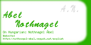 abel nothnagel business card
